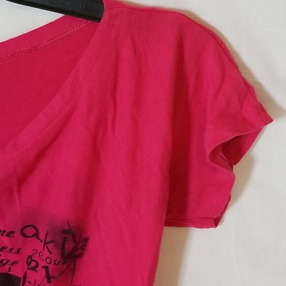 Pretty Pink Asymetrical "Girls" Shirt‎ - Picture 3 of 5